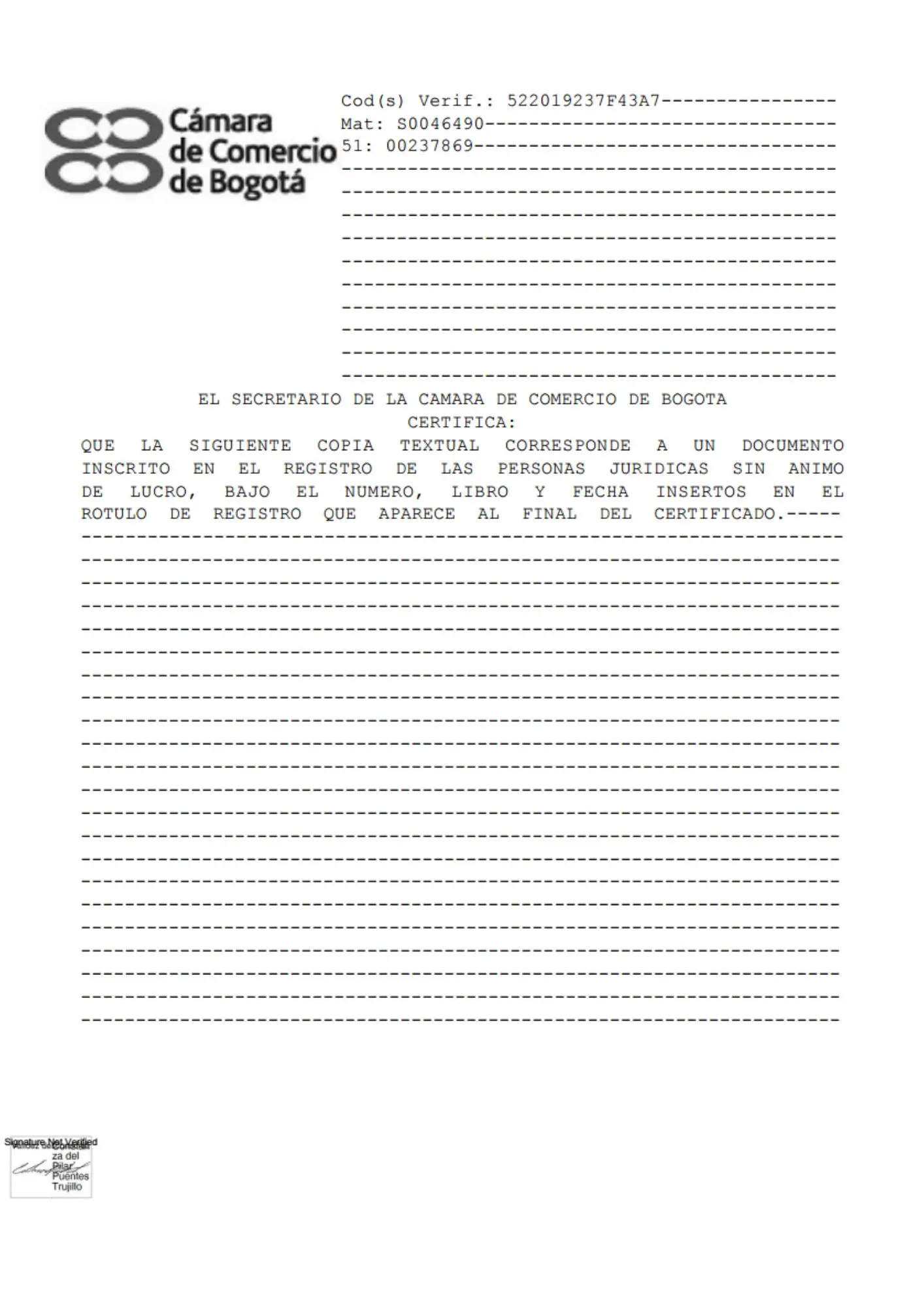 Acta de Constitución - Página 1