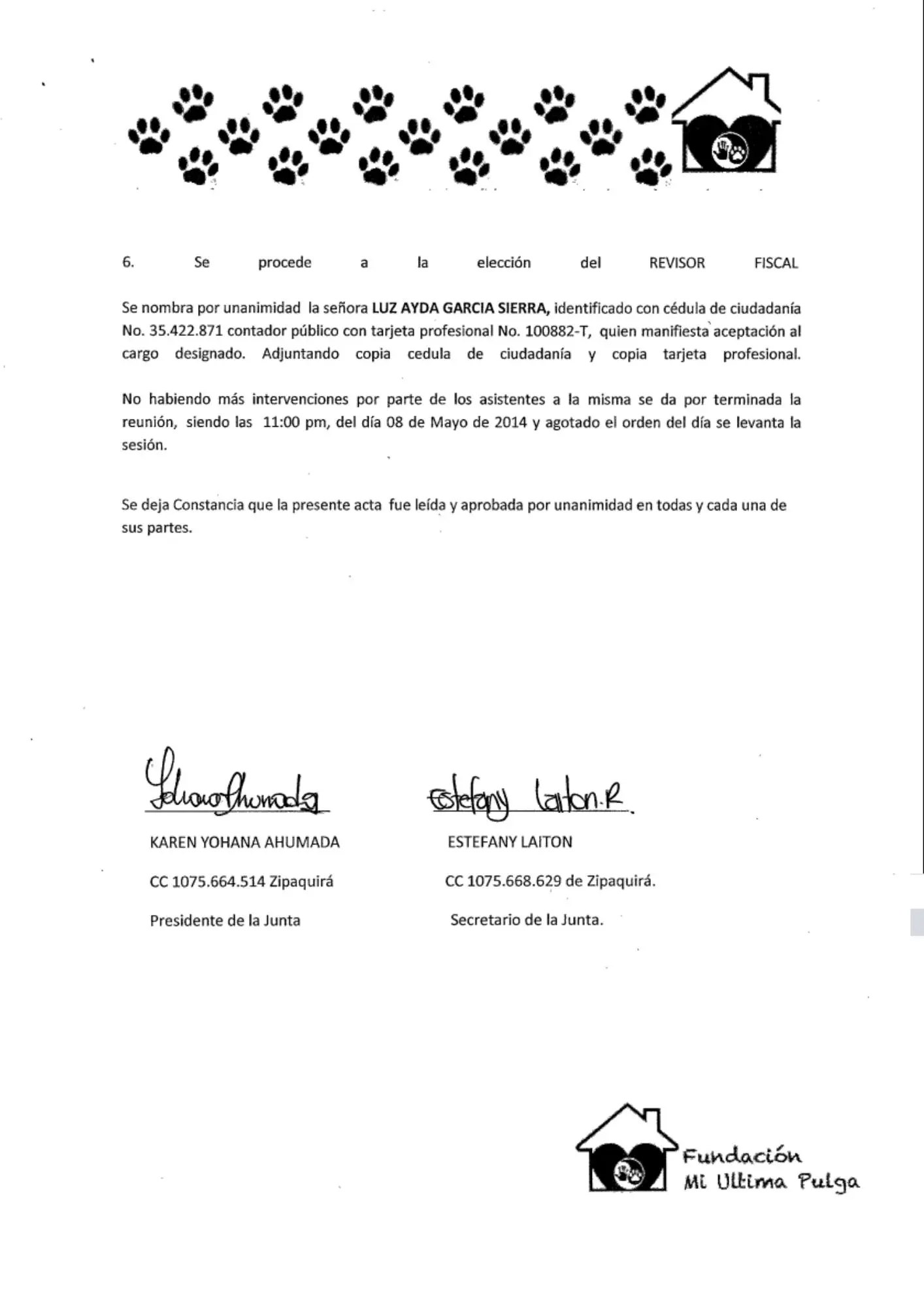 Acta de Constitución - Página 4